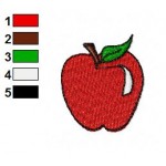 Free Food Apple Embroidery Design